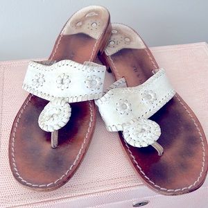 Jack Rogers White Sandals